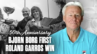 Bjorn Borg revisits his first Roland Garros title — 50 years later 🇫🇷 [upl. by Melosa914]