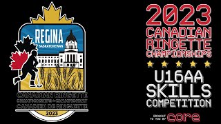 2023 U16AA Skills Competition  Canadian National Ringette Championships [upl. by Ellehcan253]