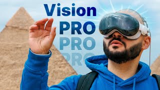 يوم مع Apple Vision Pro لأول مرة من الأهرامات 🇪🇬 [upl. by Attiuqram]