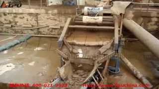 Working site of dewatering screen [upl. by Ahsiekam]