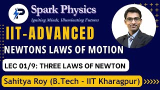 Newtons Laws of Motion Lec 019  Spark PhysicsIITAdvanced Series Class XI  Sahitya RoyIIT KGP [upl. by Niemad]