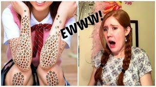 Trypophobia Reaction  Girl Reacts [upl. by Galligan]