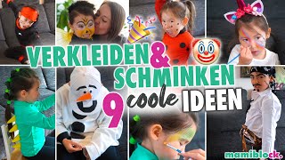 9 Last Minute DIY Kostümideen und Schminktipps für Kinder 🤡🎨  Karneval amp Fasching  mamiblock [upl. by Alf200]