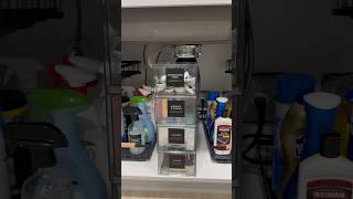 Under kitchen sink organization 🚰🧽✨ kitchensink organizedhome underkitchensink declutter [upl. by Penn]