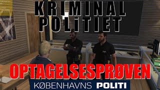 Jim til Optagelsesprøve i KRIMINALPOLITIET  FRA LIVESTREAM [upl. by Giorgia]