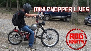 Mini Chopper Lives  Predator 212 Motorcycle [upl. by Ansel]