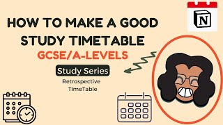 How to make a GOOD GCSEALevel TimeTable  Revishaan  I HAVE COVID [upl. by Anev]