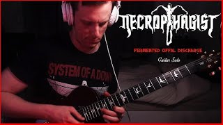 Necrophagist  Fermented Offal Discharge  Guitar solo cover [upl. by Nnylkoorb]