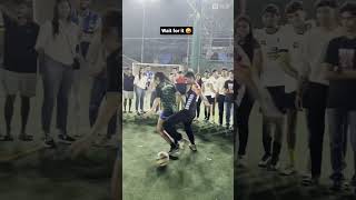 She Challenged for 1v1 Drill soccer football ronaldo messi youtubeshorts fifa skills female [upl. by Adilem288]