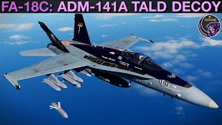 FA18C Hornet ADM141A TALD Decoy Tutorial  DCS [upl. by Notna]