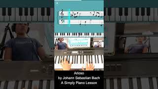 EASY How to play Arioso by Johann Sebastian Bach on Simply Piano [upl. by Vaden]