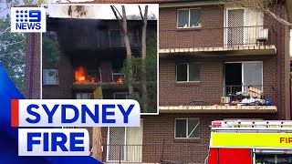 Smoke alarm saves lives from apartment fire  9 News Australia [upl. by Jacinto226]