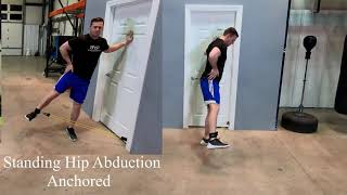 Standing Hip Abduction Using Resistance Bands  Strengthen Hip Muscles [upl. by Bowie]