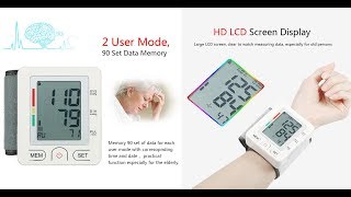 AlphaMed Clinical LCD Automatic Wrist Blood Pressure Monitor [upl. by Alix]