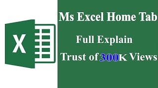 ms excel home tab in hindi [upl. by Duffy806]