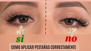 Como aplicar pestañas postizas sin dificultad  tips para hacerlo súper fácil [upl. by Rebliw71]