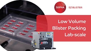 Manual table top blister packaging machine ideal for clinical trials  Sepha EZ Blister [upl. by Flin]