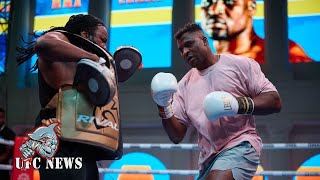 I’ve had 100 fights but training Francis Ngannou is just as painful… he punches as hard as Mike [upl. by Heer]