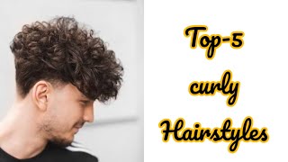 Top5 Curly hairstyles in short video [upl. by Suitangi863]