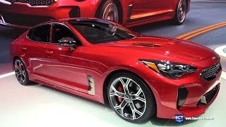 2018 KIA Stinger GT AWD  Exterior and Interior Walkaround  Debut at 2017 Detroit Auto Show [upl. by Giwdul]