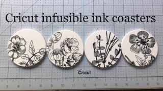 Cricut infusible ink coasters [upl. by Merilee826]