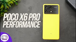 Poco X6 Pro Performance Test CPU Throttling GeekBench AnTuTu PCMark Storage Test 🔥 [upl. by Wymore]