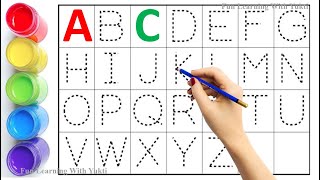 Collection of uppercase amp lowercase alphabet dotted lines ABC alphabet writing alphabet song A  Z [upl. by Dre204]