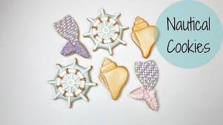 How To Decorate Mermaid amp Nautical Themed Sugar Cookies [upl. by Winfield53]