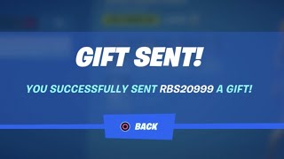 Fortnite Gift not received  Fortnite Battle Royale FIX  PlayStation  Xbox  Nintendo Switch  PC [upl. by Zobe]