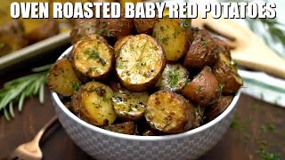 Oven Roasted Baby Red Potatoes  Sweet and Savory Meals [upl. by Lull]