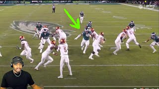 Watching Eagles Jalen Carter get to the Football is TERRIFYING  Commanders vs Eagles reaction [upl. by Oiluj]