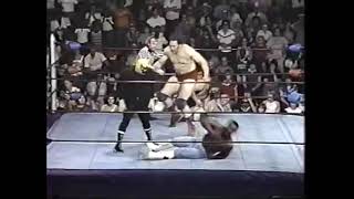 Ernie Ladd and JYD vs The Assassin and Rick Harris Black Bart 1982 [upl. by Akerue342]