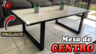 🤩 Mesa de centro con PORCELANATO y metal 🔲  Los Bestauradores [upl. by Steck]