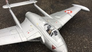 Rc De Havilland Venom DH112 at MFG Dübendorf Familly Flightday 20September 2014 [upl. by Magel]