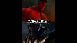 Red Hulk MCU VS Thanos MCU  captainamericabravenewworld redhulk [upl. by Toulon]