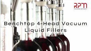 RPM Packaging Machinery  Benchtop 4 Head Vacuum Liquid Fillers [upl. by Newg653]