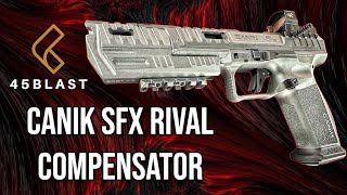 45 Blast Compensator for CANIK SFX Rival assembly and test box outlet [upl. by Royall326]