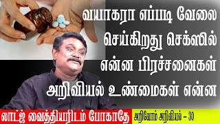 வயாகரா எப்படி வேலை செய்கிறது செக்ஸில் என்ன பிரச்சனைகள் அறிவியல் உண்மைகள் என்ன லாட்ஜ் வைத்தியர போகாதே [upl. by Nangem552]