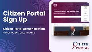 Citizen Portal Sign Up [upl. by Slohcin101]