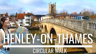 HenleyonThames Circular  Virtual 15 Hour Walk with Music  River Thames Oxfordshire [upl. by Aznola]