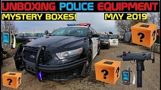 Unboxing Police Equipment Mystery Boxes May 2019 Crown Rick Auto [upl. by Marta]