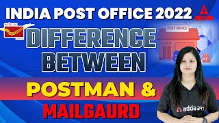 India Post Office Recruitment 2022  Difference Between Postman amp Mailgaurd [upl. by Hewes]