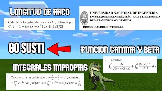 EXAM FINAL CÁLCULO INTEGRAL FIEE UNI [upl. by Akinam]