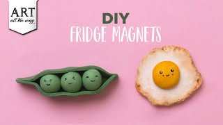 DIY Fridge Magnets  Polymer Clay Crafts  Home Decors [upl. by Neelrahc]