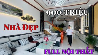 Nhà Đẹp Ven Sài Gòn  Nhà Mái Thái Sân Vườn Full Nội Thất Đẹp Mê Ly 900 triệu Nhận Nhà Đẹp [upl. by Aland]