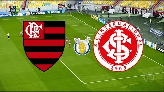 FLAMENGO X INTERNACIONAL  BRASILEIRÃO 2020  37ª RODADA  21022021  PES 2021 [upl. by Leak863]