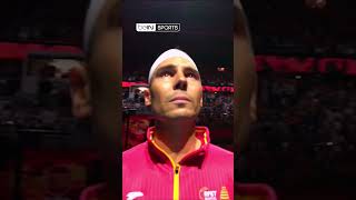 🎾😢 Nadal en larmes pour son peutêtre dernier hymne avec lEspagne Shorts [upl. by Dragoon]