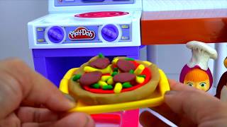 Плей до пластилин набор “Настоящая кухня” с Машей и медведем Play doh set Meal Makin Kitchen [upl. by Nason]