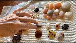 BEACH Stones 2  Quartz Chalcedony Agate [upl. by Aiuoqes854]