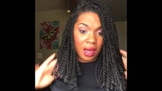 How to Trim and Seal Crochet Braids Senegalese [upl. by Edea]